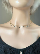 Load image into Gallery viewer, 14K Gold Choker Necklace, Keys Charm Necklace, Bags Charms, Necklace for Women, Every Day Jewelry, Mothers Day Gift