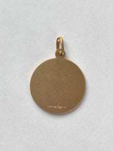 Load image into Gallery viewer, Saint Anthony Pendant, 20mm, 14K Solid Gold Medal, Patron Of Lost, Religious Jewelry, Big Medallion Gold, Mothers Day Giftfor Husband