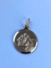 Load image into Gallery viewer, 14K Saint Anthony Pendant, 16mm,Patron Of Lost
