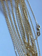 Load image into Gallery viewer, Paperclip Gold Chain, 10K Diamond Cut Necklace , Best Seller, Birthday Gift for Women, Secret Sister Gift,