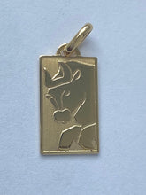 Load image into Gallery viewer, 18K Taurus Zodiac Pendant