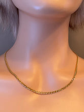 Load image into Gallery viewer, Gold Anchor Chain, 3MM, 10K Solid Yellow Italian Gold , Strong and Heavy, Diamond Cut Chain , Birthday Gift for Men or Women
