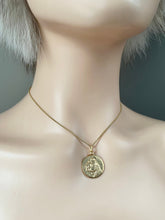 Load image into Gallery viewer, 14K Saint Anthony Pendant, 16mm,Patron Of Lost