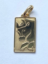 Load image into Gallery viewer, 18K Taurus Zodiac Pendant