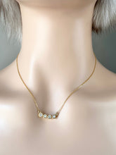 Load image into Gallery viewer, Diamond Gold Necklace, 14K Solid Gold Necklace for Women, Minimalist Necklace, Birthday Gift For Women, Mothers Day Gift