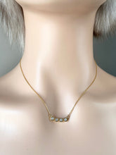 Load image into Gallery viewer, Diamond Gold Necklace, 14K Solid Gold Necklace for Women, Minimalist Necklace, Birthday Gift For Women, Mothers Day Gift