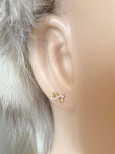 Load image into Gallery viewer, Infinity Earrings for Baby, 10K Solid Gold, Newborn Baby Earrings, for Baby Girl, Birthday Gift For Toddler, Presents