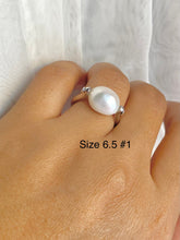 Load image into Gallery viewer, Pearl Solitaire Ring, 925 Sterling Silver Ring, Freshwater Pearl Statement Ring, Birthday Gift for Women, Jewelry for Woman