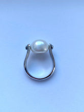 Load image into Gallery viewer, Pearl Solitaire Ring, 925 Sterling Silver Ring, Freshwater Pearl Statement Ring, Birthday Gift for Women, Jewelry for Woman