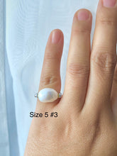 Load image into Gallery viewer, Pearl Solitaire Ring, 925 Sterling Silver Ring, Freshwater Pearl Statement Ring, Birthday Gift for Women, Jewelry for Woman