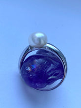 Load image into Gallery viewer, Pearl Solitaire Ring, 925 Sterling Silver Ring, Freshwater Pearl Ring, Birthday Gift for Women, Mothers Day Gift