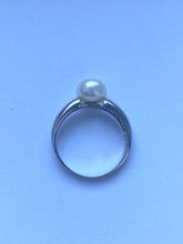 Load image into Gallery viewer, Pearl Solitaire Ring, 925 Sterling Silver Ring, Freshwater Pearl Ring, Birthday Gift for Women, Mothers Day Gift