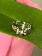Load image into Gallery viewer, Diamond Engagement Gold Ring, 18K Solid White Gold Ring, Ring for Women, Anniversary Gift, Birthday Gift for Women,