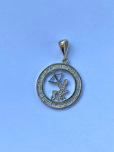 Load image into Gallery viewer, Sagittarius Zodiac Sign Necklace, 10K Solid Gold, Horoscope Sign Pendant, Birthday Gift for Women,