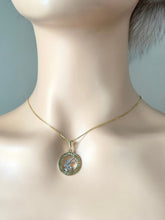 Load image into Gallery viewer, Sagittarius Zodiac Sign Necklace, 10K Solid Gold, Horoscope Sign Pendant, Birthday Gift for Women,