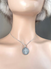 Load image into Gallery viewer, Saint Benedict Silver Medal, 18mm