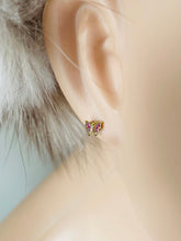 Load image into Gallery viewer, Butterfly Earrings for Baby, 10K Solid Gold, Toddler Earrings, Birthday Gift for Baby Girl, Gift For Toddler, Presents