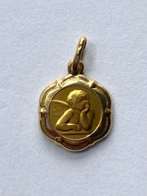 Load image into Gallery viewer, 14K Guardian Angel Pendant 14mm