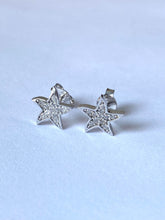 Load image into Gallery viewer, Star Stud Gold Earrings, 10K Solid Gold, Celestial Jewelry, Birthday Gift for Women,