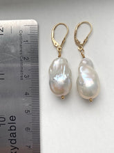 Load image into Gallery viewer, Baroque Pearl Earrings, 14K Solid Gold LARGE Pearl, Handmade Jewelry, Mothers Day Giftfor Mom, Birthday Gift for Women