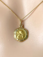 Load image into Gallery viewer, 14K Guardian Angel Pendant 14mm