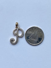 Load image into Gallery viewer, 10K P Initial Pendant with Diamond