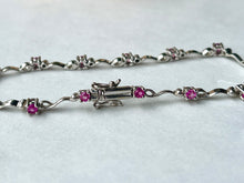 Load image into Gallery viewer, 18K Solid Gold Ruby Bracelet, Burmese Ruby, Ruby Stacking Bracelet, July Birthstone, Anniversary Gift, Mothers Day Gift for Wife