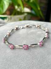 Load image into Gallery viewer, Ruby Diamond Bracelet, 18K Solid Gold Ruby Tennis Bracelet, Stacking Bracelet, Ruby Jewelry, Mothers Day Gift for Wife
