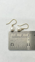 Load image into Gallery viewer, 18K Gold Pearl Earrings, Drop Pearl Earrings, Dainty Simple Earrings, Minimalist Earrings, Birthday Gift for Women,