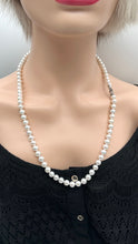 Load image into Gallery viewer, White Pearl Necklace, Can Make Many Designs, Versatile Statement Necklace, Birthday Gift for Mom,