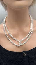 Load image into Gallery viewer, White Pearl Necklace, Can Make Many Designs, Versatile Statement Necklace, Birthday Gift for Mom,