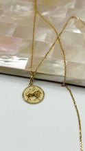 Load image into Gallery viewer, Leo Zodiac Sign Pendant, 10K Solid Gold Leo Necklace, Small Lion Gold Pendant, Perfect Gift for July 23- Aug 22 Birthdays