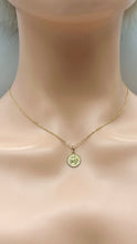 Load image into Gallery viewer, Leo Zodiac Sign Pendant, 10K Solid Gold Leo Necklace, Small Lion Gold Pendant, Perfect Gift for July 23- Aug 22 Birthdays
