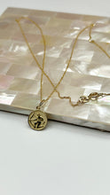 Load image into Gallery viewer, Sagittarius Zodiac Sign Pendant, 10K Solid Gold Sagittarius Necklace, Birthday Gift for Nov22- Dec21,