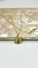 Load image into Gallery viewer, Sagittarius Zodiac Sign Pendant, 10K Solid Gold Sagittarius Necklace, Birthday Gift for Nov22- Dec21,