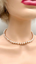 Load image into Gallery viewer, White Pearl Necklace, 7-8mm Freshwater Pearl Necklace, Unisex Necklace, Bridesmaids Gifts, Birthday Gift for Women, Jewelry for Woman