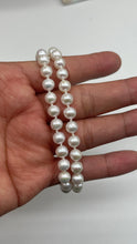 Load image into Gallery viewer, White Pearl Bracelet, 2 Row Freshwater Pearl, Versatile Statement Bracelet, Birthday Gift for Mom,