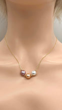 Load image into Gallery viewer, Pearl Necklace, 10K 14K 18K Gold