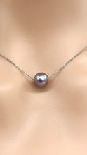 Load image into Gallery viewer, Black Pearl Necklace 10K 14K 18K Gold