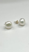 Load image into Gallery viewer, Pearl Silver Stud Earrings, 3-9.5mm, Earrings for Women, Freshwater Pearl Earrings, June Birthstone, Birthday Gift Women, Affordable Gift