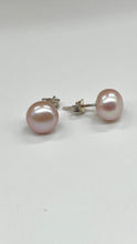 Load image into Gallery viewer, Pearl Silver Stud Earrings, 3-9.5mm, Earrings for Women, Freshwater Pearl Earrings, June Birthstone, Birthday Gift Women, Affordable Gift