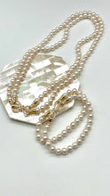 Load image into Gallery viewer, Long Pearl Necklace Set, Bracelet and Necklace, Make Many Designs, Versatile Statement Necklace, Birthday Gift for Mom, Jewelry for Woman