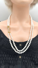 Load image into Gallery viewer, Long Pearl Necklace Set, Bracelet and Necklace, Make Many Designs, Versatile Statement Necklace, Birthday Gift for Mom, Jewelry for Woman