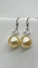 Load image into Gallery viewer, 14K South Sea Pearl Earrings, Bridesmaids Gift, Anniversary, Birthday Gift for Women, Every Day Jewelry, Jewelry for Woman