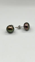 Load image into Gallery viewer, Pearl Silver Stud Earrings, 3-9.5mm, Earrings for Women, Freshwater Pearl Earrings, June Birthstone, Birthday Gift Women, Affordable Gift