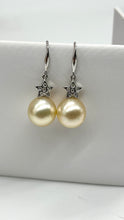 Load image into Gallery viewer, 14K South Sea Pearl Earrings, Bridesmaids Gift, Anniversary, Birthday Gift for Women, Every Day Jewelry, Jewelry for Woman
