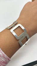 Load image into Gallery viewer, Chunky Silver Bracelet, 925 Sterling Silver Link Bracelet, Large Toggle Clasp, Birthday Gift for Women, Christmas Day Gift