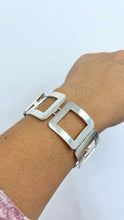 Load image into Gallery viewer, Chunky Silver Bracelet, 925 Sterling Silver Link Bracelet, Large Toggle Clasp, Birthday Gift for Women, Christmas Day Gift