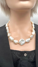 Load image into Gallery viewer, Baroque Pearl Necklace, White Freshwater, Modern Pearl Necklace, Statement Necklaces, Birthday Gift for Women, Jewelry for Woman