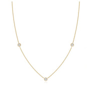 Load image into Gallery viewer, Diamond Gold Necklace, 14K Solid Gold Necklace for Women, Minimalist Necklace, April Birthstone, Birthday Gift for Women, Mothers Day